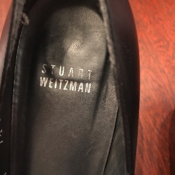 Stuart Weitzman Black Leather Pumps - Picture 4 of 7